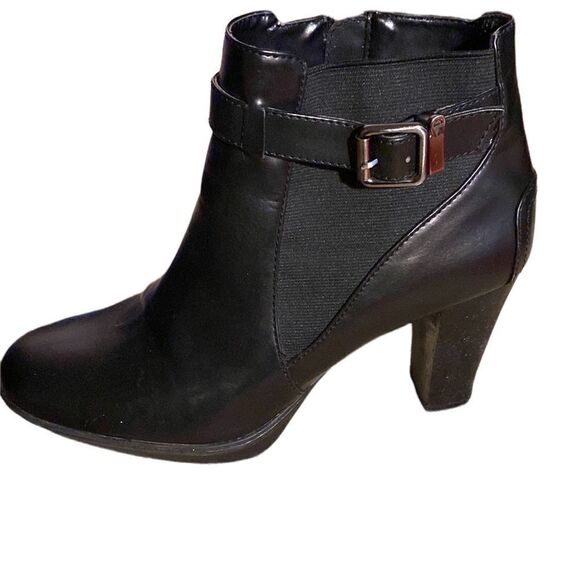 Etienne Aigner Vintage Ankle Boots 3” Heels Black Sz 9 - Picture 8 of 8